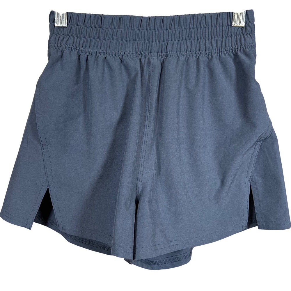 SO Goods For Life Womens XS Navy Blue Elastic Waist Athletic Running Shorts